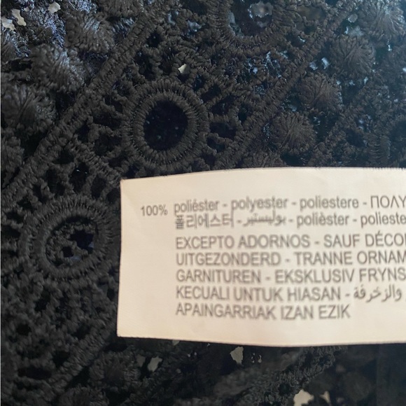 Zara Crochet Mesh Textured Sleeveless Top Size Small - Picture 6 of 6